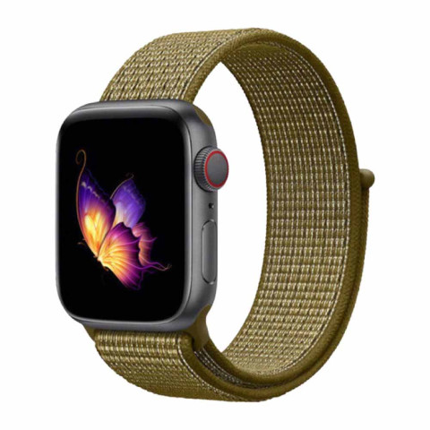 Ремешок Nylon loop для Apple Watch 38/40/41mm Olive flak Ремешок Nylon loop для Apple Watch 38/40/41mm Olive flak